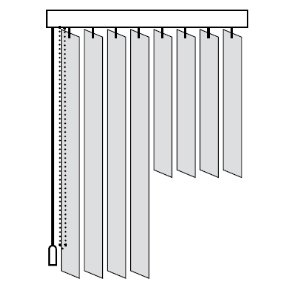 Вертикальні жалюзі комбі двері і вікно
